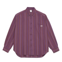 SALE POLAR SKATE CO シャツ 長袖  ポーラー　Ben LS Shirt （Purple Stripe）