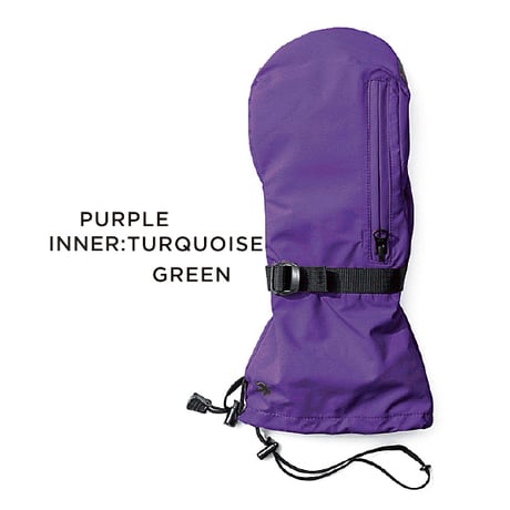 SALE 23-24 GREENCLOTHING グローブ ミトン　GREEN CLOTHING UNDER MITT 男性&女性用 （BLACK　PURPLE) スノーグローブ グリーンクロージング