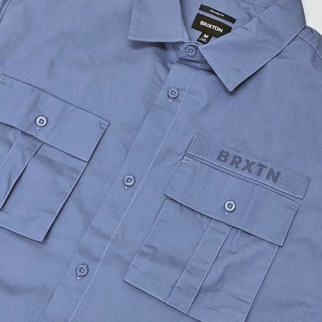 SALE BRIXTON シャツ 半袖 ブリクストン　SURPLUS S/S WVN SHIRT（PACIFIC BLUE）