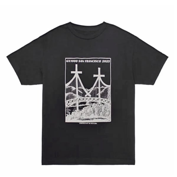 GX1000 Tシャツ 半袖 ジーエックスセン ブラック Church Of No Retur