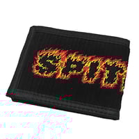SPITFIRE WHEELS  財布 スピットファイア　FLAMES SCRIPT BIFOLD WALLET（BLACK）