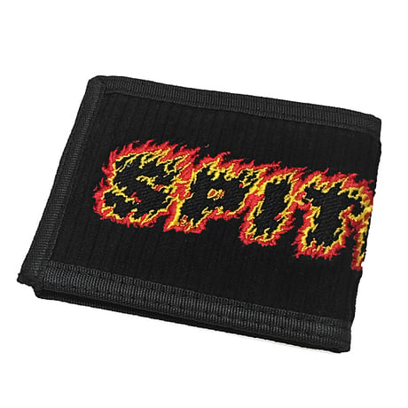SPITFIRE WHEELS  財布 スピットファイア　SPIT FIRE FLAMES SCRIPT BIFOLD WALLET（BLACK）