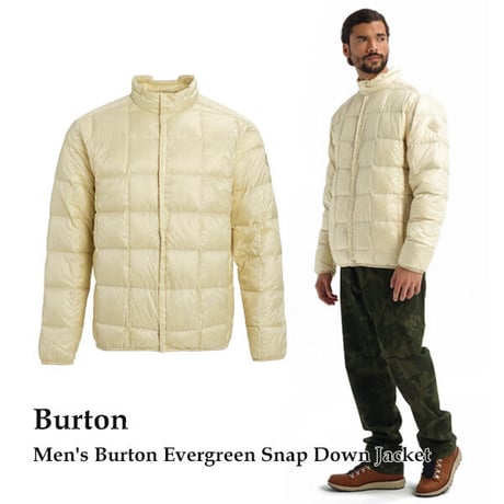 BURTON インサレーター　BURTON Men's Burton Evergreen Snap Down Jacket (Almond Milk) メンズ バートン ダウンジャケット SALE