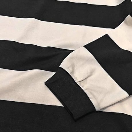 SPITFIRE WHEELS  ラグビーシャツ スピットファイア 黒Ｘベージュ　SPIT FIRE BIGHEAD RUGBY L/S SHIRT （OFF WHITE/BLACK）