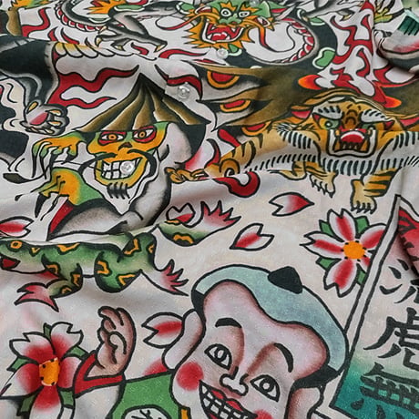 SALE VOLCOM シャツ 半袖 ボルコム メンズ　TOKYO TRUE FEATURED ARTIST YUSUKE SHORT SLEEVE SHIRT （STONE）