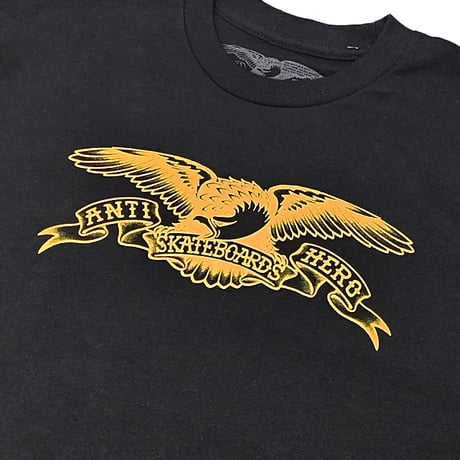 ANTIHERO SKATEBOARDS Tシャツ アンタイヒーロー 長袖 黒　BASIC EAGLE L/S TEE （BLACK）