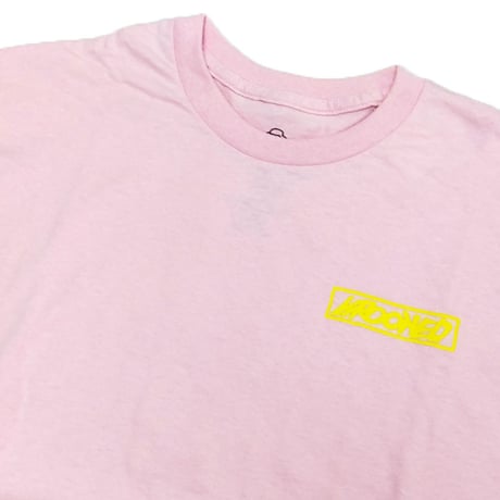 KROOKED Tシャツ クルキッド 半袖 ピンク　KROOKED SKATEBOARDS MOONSMILE RAW S/S TEE （LIGHT PINK）