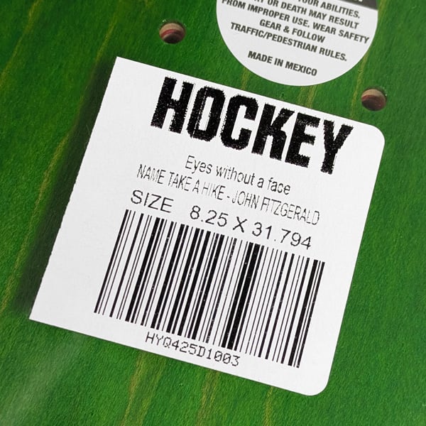 HOCKEY SKATEBOARDS DECK ホッケー デッキ 8.25インチ John F