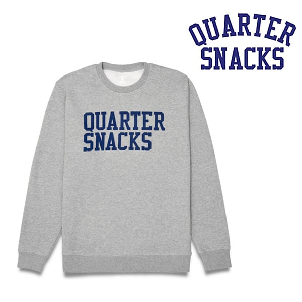 QUARTER SNACKS スウェット　QUARTER SNACKS Dorm Room Crewneck （Heather Grey） トレーナー  メンズ クウォータースナックス