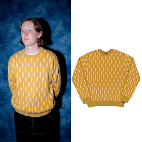 QUASI  ニット セーター メンズ クワジ クワージー クアジ　QUASI SKATEBOARDS Odessa Sweater（Honey）