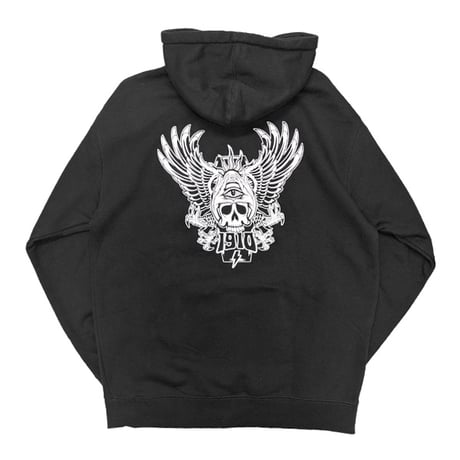 1910 9teenten パーカー　1910 BOMBS AWAY ZIP FLEECE （BLACK） MS125185 フードスウェット ナインティーン テン