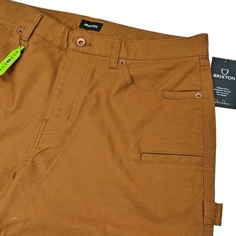 SALE BRIXTON パンツ カーペンター ブリクストン メンズ　BUILDERS CARPENTER PANT （GOLDEN BROWN）