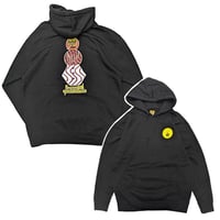 KROOKED QUARTER SNACKS パーカー クルキッド クウォータースナックス　Krooked x Quartersnacks Hoody （Black）