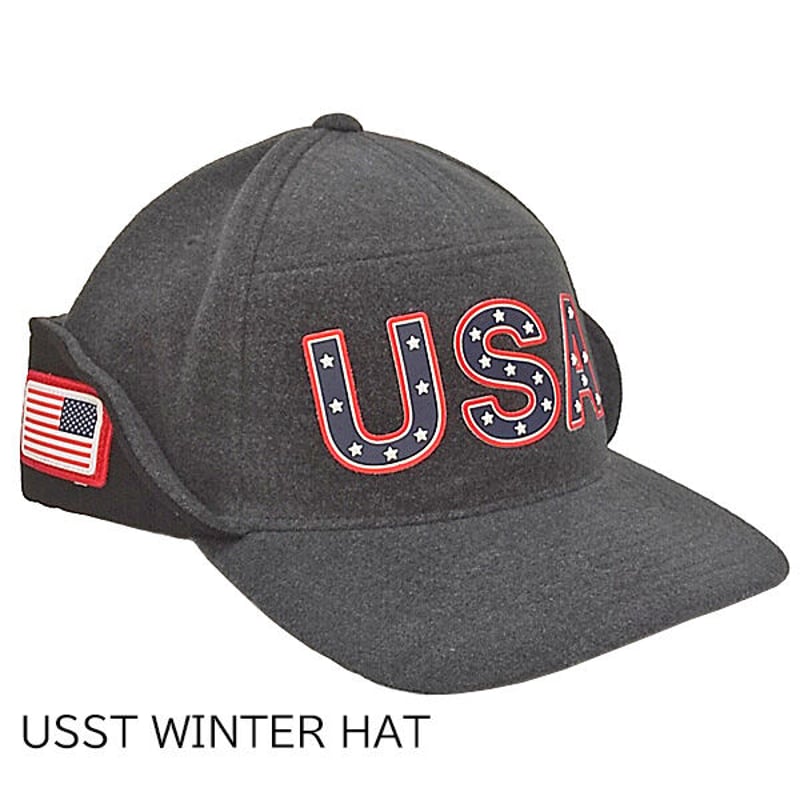 VOLCOM USST WINTER HAT USA CAP （BLACK） キャップ イヤー...