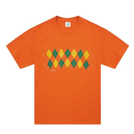 SALE FROG SKATE Tシャツ　FROG SKATEBOARDS Total Argyle Tee (Dark Orange) 半袖 メンズ フロッグ