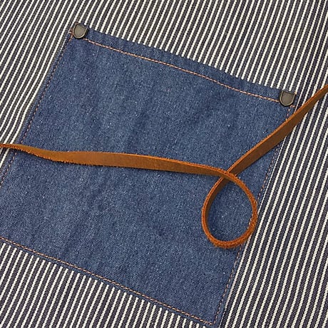 SALE BRIXTON エプロン ブリクストン　DONE PROPER APRON （Black Canvas　Railroad Stripe/Denim）