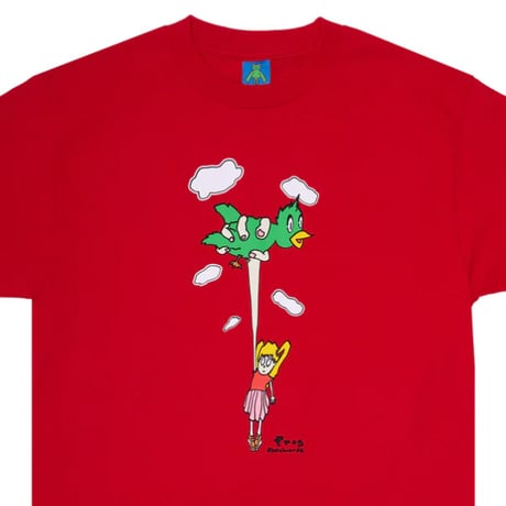 FROG SKATE Tシャツ　FROG SKATEBOARDS Bird Girl T-Shirt (Red) 半袖 メンズ フロッグ