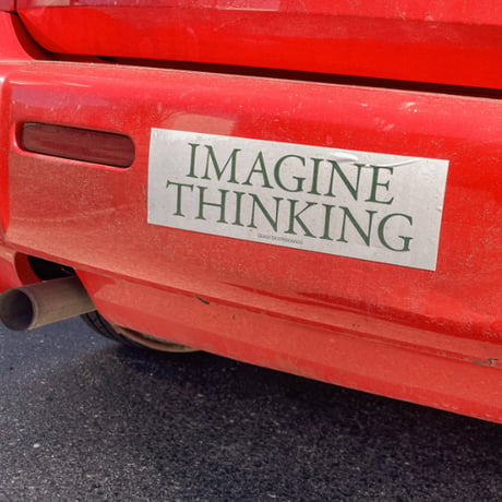 QUASI ステッカー クワジ クワージー クアジ　QUASI SKATEBOARDS Imagine Thinking Bumper Sticker