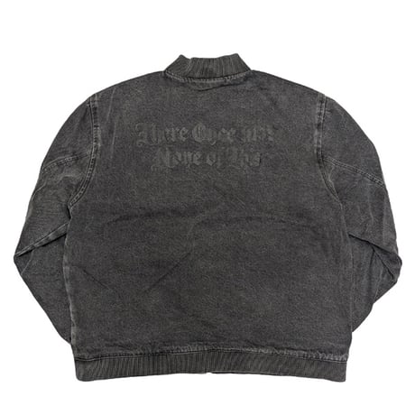 FORMER ジャケット フォーマー　FORMER AG DENIM VARSITY JACKET (BLACK)