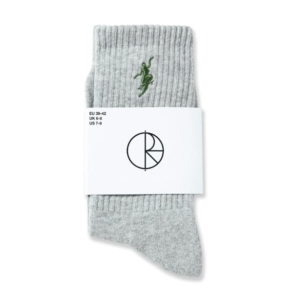 要在庫確認【国内発】POLAR SKATE CO. / RIB SOCKS NO COMPLY POLAR SKATE CO ソックス ポーラー メンズ グレー NO COMPLY RIB