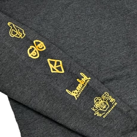 SALE KROOKED スウェット クルキッド　NASKER CREWNECK SWEAT（CHARCOAL HEATHER）