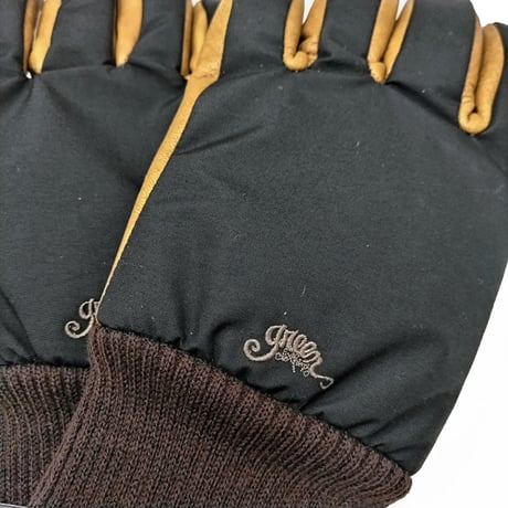 SALE 23-24 GREENCLOTHING  リブフィンガー グローブ　GREEN CLOTHING RIB FINGER （BLACK) スノーグローブ ５本指 男性&女性用 GLOVE