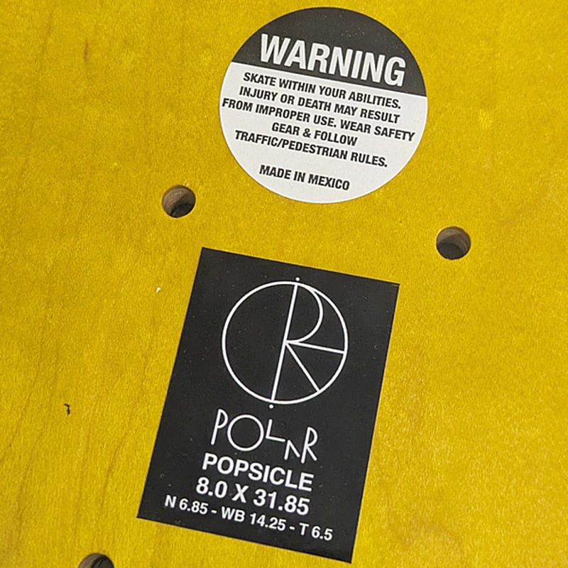 POLAR SKATE DECK 8.0インチ ポーラー デッキ Oskar Rozenber
