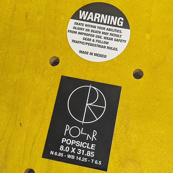 POLAR SKATE DECK 8.0インチ ポーラー デッキ Oskar Rozenber