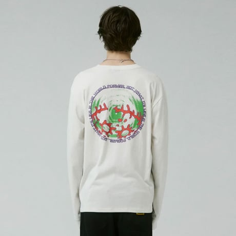 FORMER フォーマー 長袖 Tシャツ アイボリー　FORMER CHAINED LS T-SHIRT （BONE）