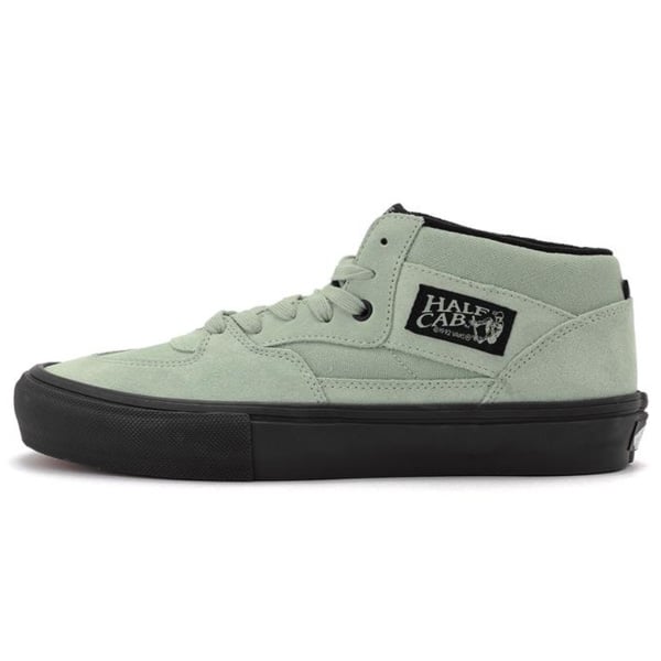 VANS スケートハーフキャブ バンズ スニーカー グレーグリーン系