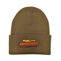 KROOKED ビーニー ブラウン クルキッド　KROOKED SKATEBOARDS KOFFIN CUFF BEANIE （BROWN）