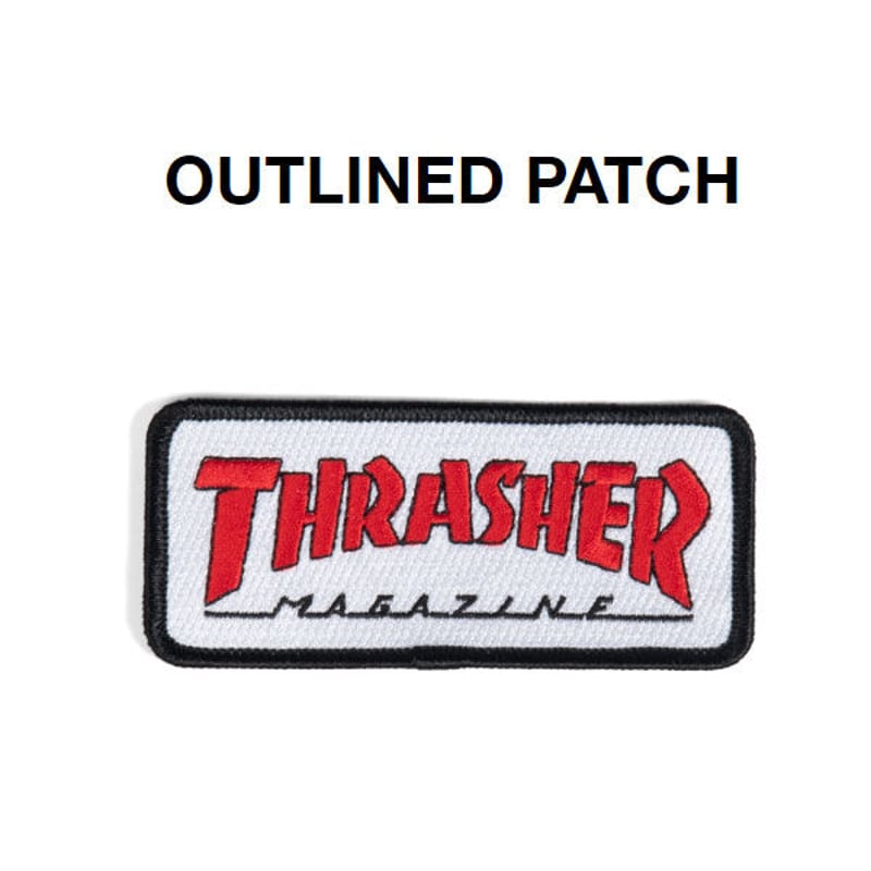 THRASHER ワッペン THRASHER MAGAZINE OUTLINED PATCH