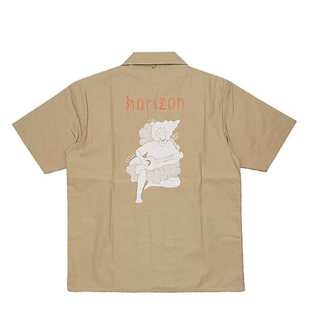 SALE ワークシャツ ホライゾン ホライズン HORIZON Silent Screamer Short Sleeve Work Shirts  （2カラー）