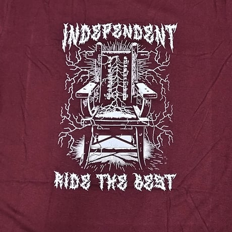 INDEPENDENT SKATEBOARD  Tシャツ 半袖 インディペンデント TEE　RTB Lightning Independent Men's T-Shirt (Burgundy)