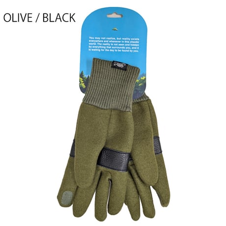 25-26 GREENCLOTHING インナーグローブ　GREEN CLOTHING REGULAR INNER GLOVE  男性&女性用（BLACK　OLIVE) グリーンクロージング