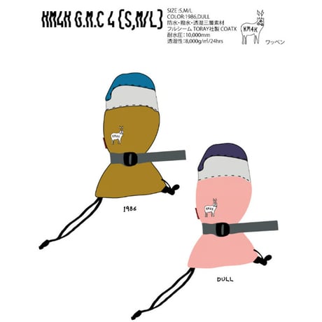 23-24 KM4K ミトン グローブ　KM4K G.M.C 4 GLOVE （DULL） スノーグローブ メンズ レディース カモシカ