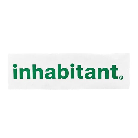 ステッカー シール インハビタント inhabitant inhabitant logo sticker （GN：グリーン）