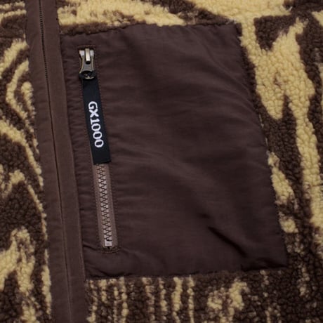 SALE  GX1000 ジャケット ジーエックスセン　Hooded Sherpa Jacket （Brown）