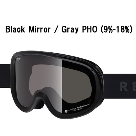 25-26 ゴーグル リボルト スノーボード SUPER LIGHT FRAME Black Gross x Matte R26BLK 調光レンズ