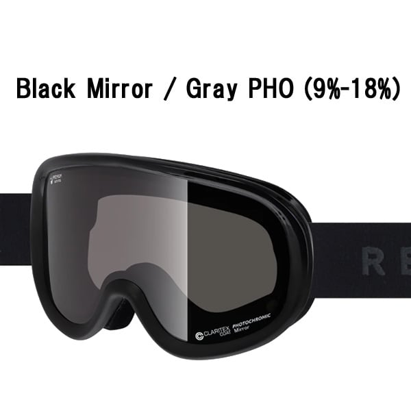 25-26 ゴーグル リボルト スノーボード SUPER LIGHT FRAME Black
