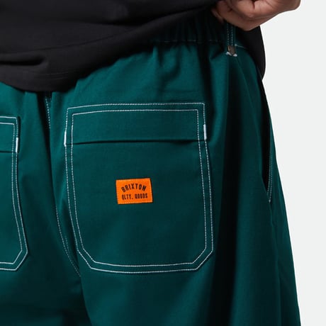 BRIXTON バギーフィットパンツ パンツ ブリクストン グリーン　BAGGY SKATE PANT (DEEP EMERALD)