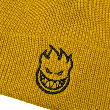 SPITFIRE WHEELS ビーニー マスタード スピットファイア　SPIT FIRE BIGHEAD CUFF BEANIE（MUSTARD/BLACK)