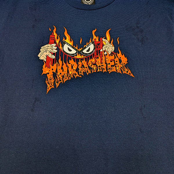 訳ありOUTLET SALE THRASHER Tシャツ 半袖 スラッシャー SUCKA FR