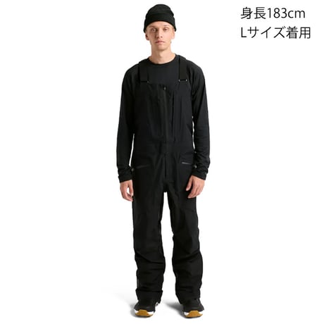 25-26 メンズ バートン ビブパンツ Men's Burton [ak]® Freebird GORE‑TEX 3L Stretch Bib Pants （True Black)