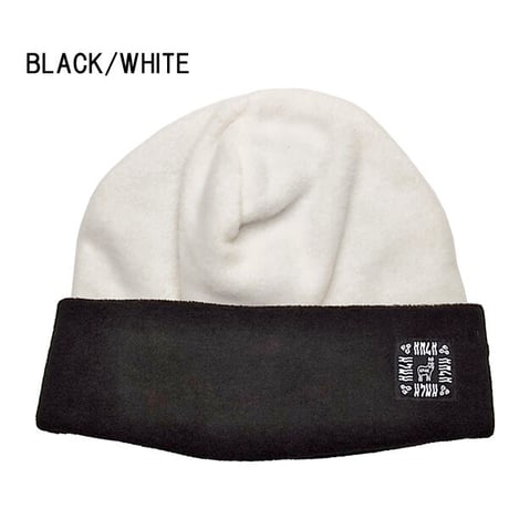 SALE フリース キャップ メンズ レディース カモシカ KM4K FLEECE CAP2 （BLACK/WHITE　BEIGE/D.GREY　TURQUOISE/CREAM）