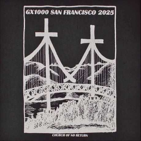 GX1000 Tシャツ 半袖 ジーエックスセン ブラック　Church Of No Return Tee (Black）
