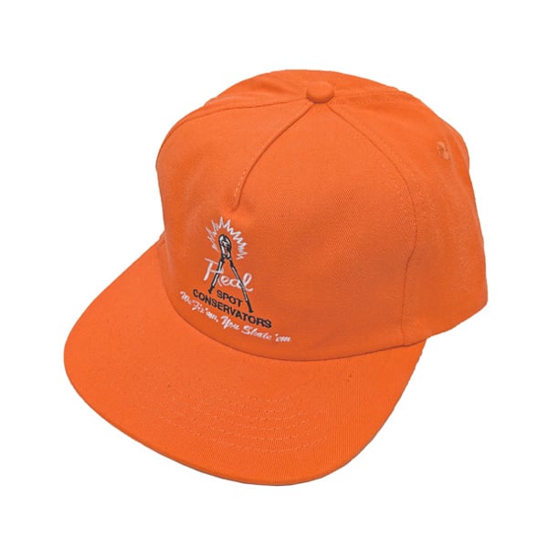 REAL SKATEBOARDS キャップ CAP リアル スケートボード オレンジ SPOT
