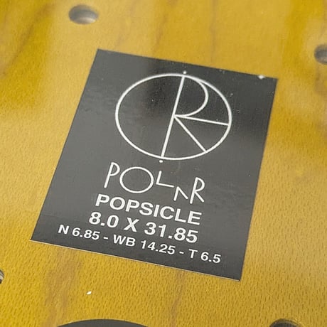 POLAR SKATE DECK 8.0インチ ポーラー デッキ　Oski  I Think You Perfect  Yellow