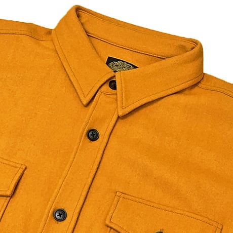 SALE 24-25 フランネルシャツ グリーンクロージング GREEN CLOTHING WOOL FLANNEL SHIRTS  (MANGO)  WOOL:50%