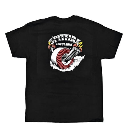 SPITFIRE WHEELS Tシャツ 半袖 スピットファイア　SPIT FIRE BURNOUT S/S POCKET TEE（BLACK）